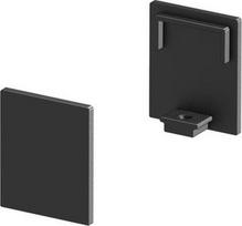 High end caps for the GRAZIA 10 flat surface-mounted profile in anodised aluminium, white and black. Package contents: 2 pieces. 1000483 | 4024163187756
