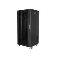Komutacinė spinta pastatoma 22U 600x800mm juoda