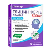 EVALAR GLICINAS FORTE 500 MG, 60 tablečių