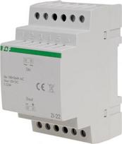 Stabilised power supplier - pulse, voltage input 100-264V AC, voltage output 12V DC, P=30W, 3 modules ZI-22 | 5908312592280