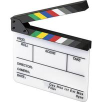Elvid pliauškė 7-Section Acrylic Production Slate with Color Clapper Sticks