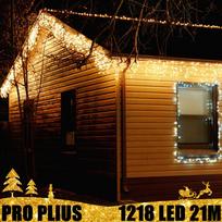 Profesionali lauko girlianda varvekliai 1218 LED PRO PLIUS IP67 : LED lempučių spalva - Šiltai Balta (WW)