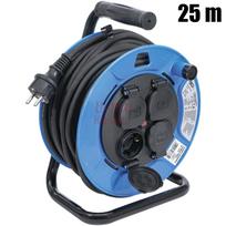Kabelinė ritė BGS 25 m 3x1,5 mm² 4 lizdai su sandarinimo dangteliu