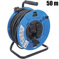 Kabelinė ritė BGS 50 m 3x1,5 mm² 4 lizdai su sandarinimo dangteliu