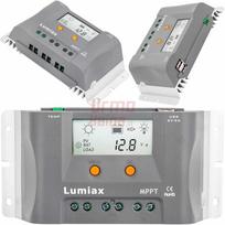 Saulės elektrinės įtampos reguliatorius su LCD ekranu 10A 12V MPPT 4SUN