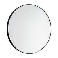 Apvalus 60cm veidrodis juodu matiniu rėmu