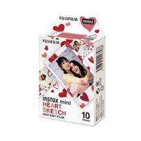 Fujifilm Instax MINI fotoplokštelės Heart Sketch 10vnt