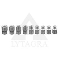 Antgaliai Torx E10 - E24, komplekte 9 vnt
