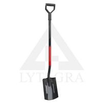 Kastuvas 195x260mm U formos juodas su lenktu met. kotu 86cm GOST