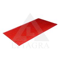 RAUDONA BANGUOT 1.18X2.1M DANGA IŠ STIKLO PLASTIKO