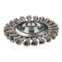 Metalinis šepetys 125mm x M14, nerūdijanti viela