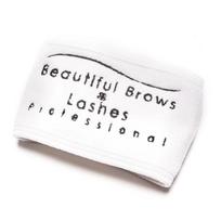 Galvos juosta Beautiful Brows Branded Terry Headband, BB50138, balta