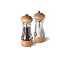 Cole&Mason - Druskos ir pipirų malūnėlių rinkinys BASICS 2 vnt buko 16 cm