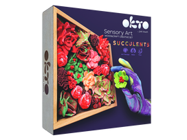 Kūrybinis rinkinys Modelino rinkinys - 3D tapyba Wood&Craft Succulents Passion (21*21cm)