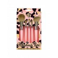 W7 Cosmetics Fabulous Five Makeup Brush Set Makiažo šepetėlių rinkinys, Rinkinys