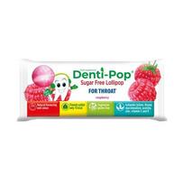Denti-Pop ledinukas sveikai gerklei, aviečių skonio