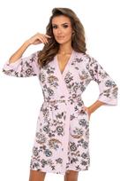 Viskozinis chalatas Aisha Lilac 36 Šviesiai Violetinė