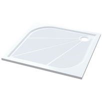 Dušo padėklas SAT LIMNEW 90x90x3 cm lieto akmens