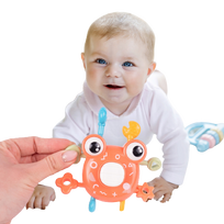 Jutiminis kramtukas Montessori žaislas kūdikiui Krabas