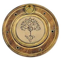 Smilkalų lazdelių ir kūgių laikiklis Jogos Medis, medinis, 10cm
