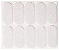 Padukai baldams lipnūs veltinio balti Vorel | 20x45mm, 10vnt.