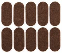 Padukai baldams lipnūs veltinio rudi Vorel | 20x45mm, 10vnt.