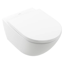 Pakabinamas klozetas Villeroy & Boch Subway 3.0 su C+ danga, TwistFlush ir lėtai nusileidžiančiu dangčiu