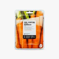 Lakštinė veido kaukė su morkomis FRESH FOOD