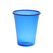 Nitras plastikiniai vienkartiniai puodeliai mėlyni, 180 ml (100 vnt.)
