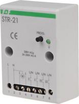 Blinds controller, mechanism, 230VAC, 2 buttons, 0s÷10 min, 1.5A, IP20, STR-21 STR-21 | 5908312591511