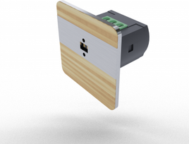 Laser distance sensor, 0.1-2m, 50W/12V DC, pine, satin DRL-12-50 | 5902431674537