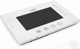 Video intercom monitor 7'' TFT LCD, 7W, 14.5VDC, 245x160x23mm, 5mod, white MK-08F | 5908312597261