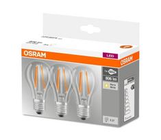 KOMPLEKTAS 3x LED Elektros lemputė VINTAGE E27/7W/230V 2700K - Osram