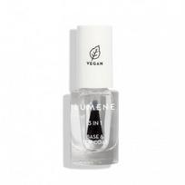 Lumene 3in1 Base & Top Coat Nagų lako pagrindas ir viršutinis sluoksnis, 5ml