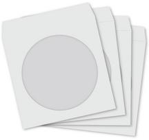 Vokas CD/DVD diskams, 125x125mm, baltos sp., su langeliu