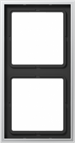 Metal 2-gang frame, aluminium, LS990 AL2982 | 4011377189959