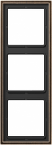 Metal 3-gang frame, antique brass, LS990 ME2983AT | 4011377099548