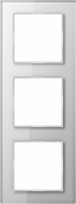 3-gang frame, white glass, A-Creation AC583GLWW | 4011377053496