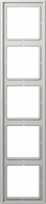 5-gang frame, light grey, LS990 LS985LG | 4011377946408