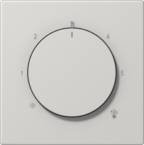 Centre plate for thermostat, light grey, LS LS1749BFLG | 4011377195318