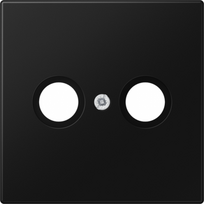 Cover plate for TV socket outlet, matt black, LS LS990TVSWM | 4011377186903