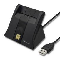 Qoltec Smart card reader, USB 2.0, plug and play