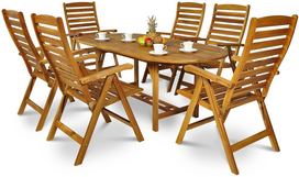 Lauko baldų komplektas AK 190SR/511K, ruda