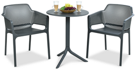 Lauko baldų komplektas NET/SPRITZ 2+1, Antracite