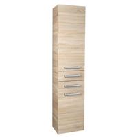 Ūkinė spintelė VEGA platininio ąžuolo spalvos su skalbinių krepšiu 40x184x31 cm