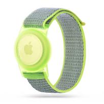 Laimo spalvos apyrankė "Tech-Protect Nylon" skirta Apple Airtag 1 / 2