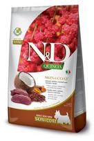 FARMINA N and D Quinoa Dog Skin and Coat Venison, Coconut Adult Mini  - sausas maistas šunims - 2.5 kg