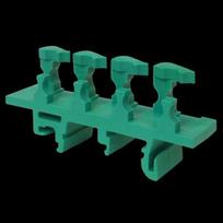 BB1 Green, Brass bar DIN rail adapter MAD0001G21 | 4744397020857