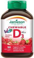 Maisto papildas JAMIESON Vitaminas D3 400 TV kramtomos tabletės vaikams N100