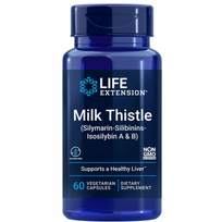 Life Extension Milk Thistle (Silymarin-Silibinins-Isosilybin A & B) 60 vcaps